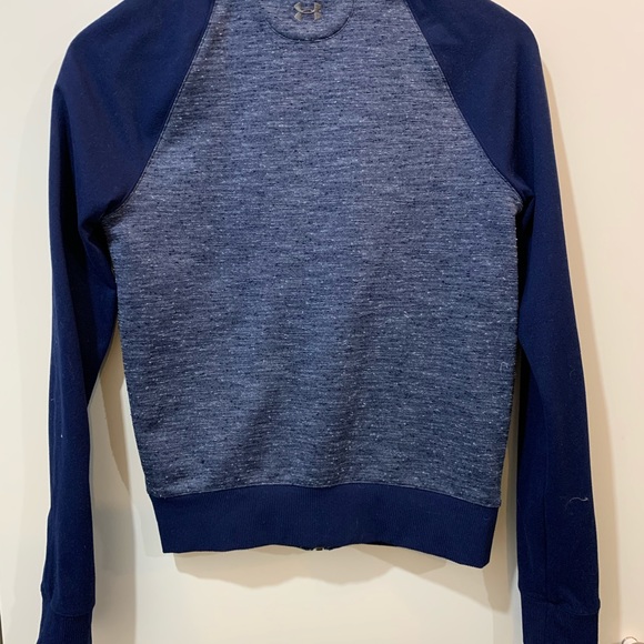 Under Armour StudioLux Bomber Jacket XS Navy - Picture 4 of 6